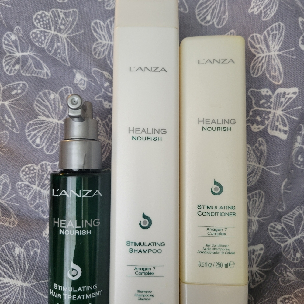 Lanza Healing Nourish Hair Treatment Set - Green and White